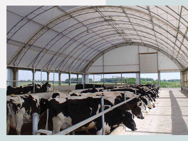 Тентовые коровники в Норильске