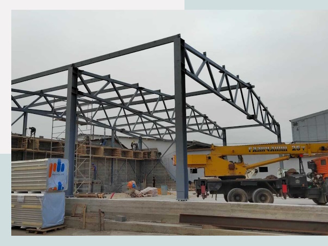 Строительство цехов в Норильске