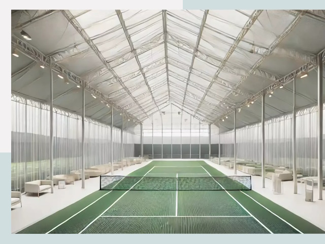 Строительство теннисных кортов в Норильске