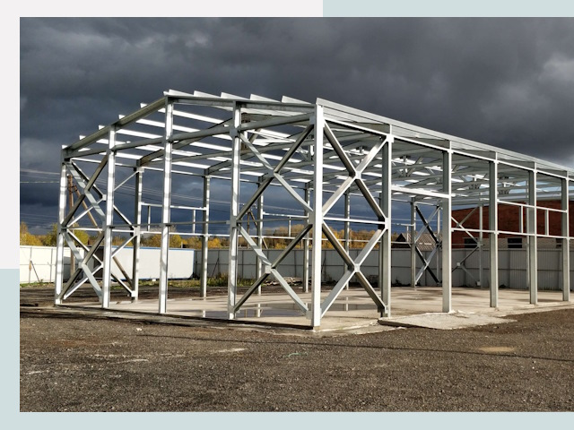 Двускатные ангары в Норильск от 623 руб. за квадрат