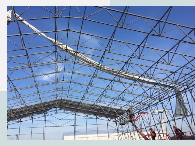 Шатровые ангары от 623 руб. в Норильске и Красноярском крае