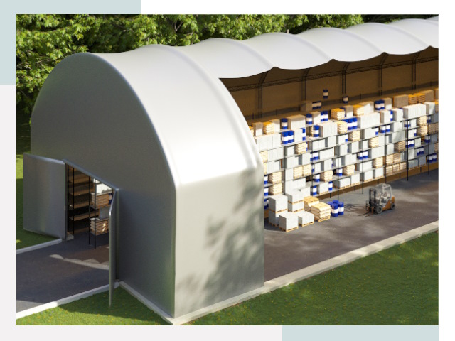 Тентовые ангары в Норильске