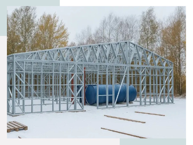 Металлические ангары в Норильске