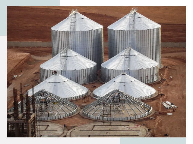 Строительство зерновых силосов в Норильске