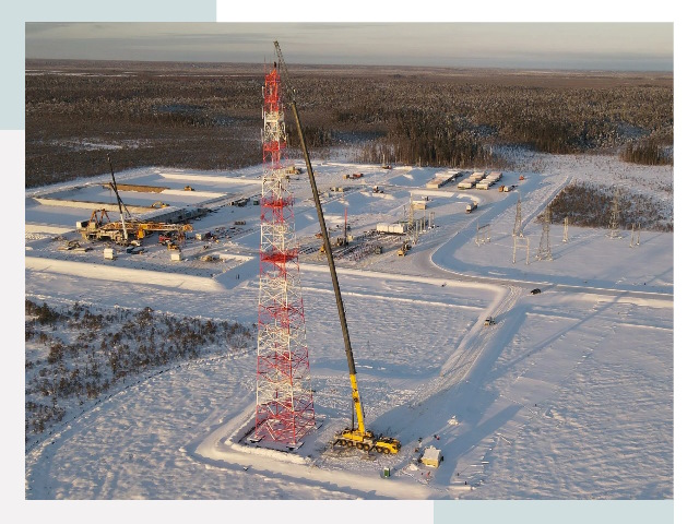 Мачты связи в Норильске