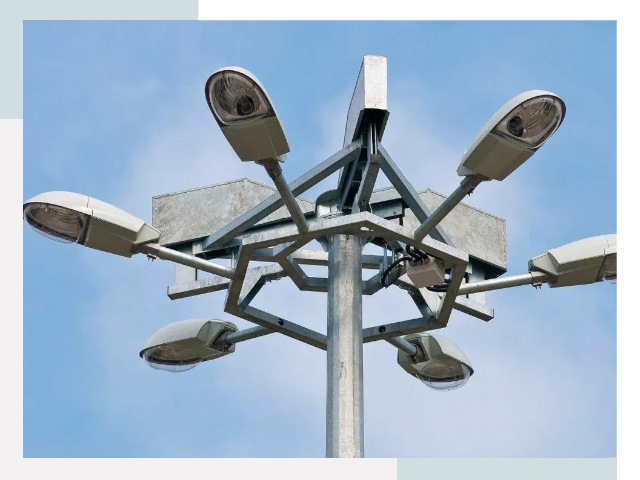 Монтаж осветительных мачт в Норильске