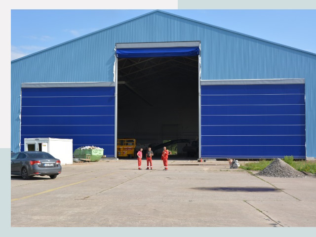 Ангарные ворота в Норильск от СтальСтрой-Нрл по цене 623 руб.