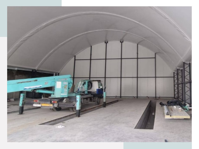 Внутреннее оснащение ангаров в Норильске