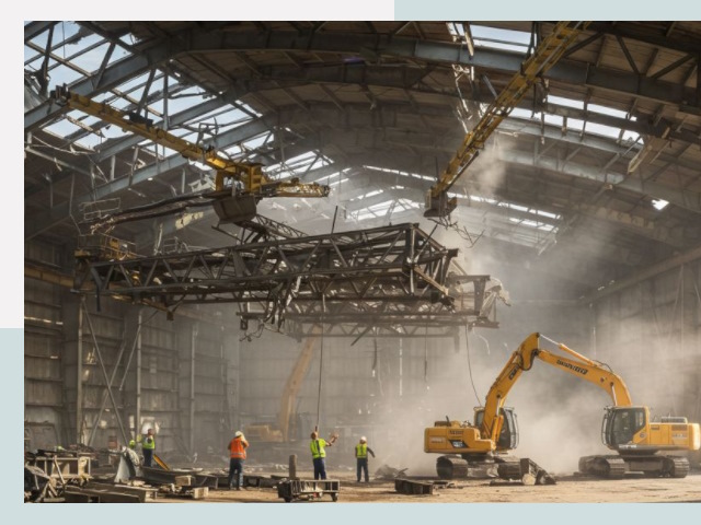 Демонтаж ангаров в Норильске от 623 руб. за м²