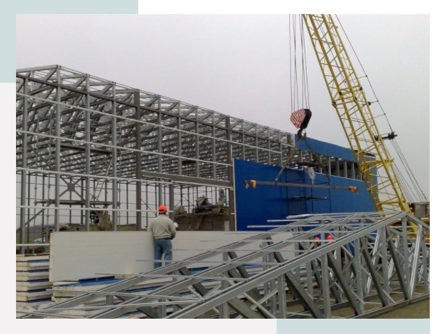 Монтаж ангаров в Норильске