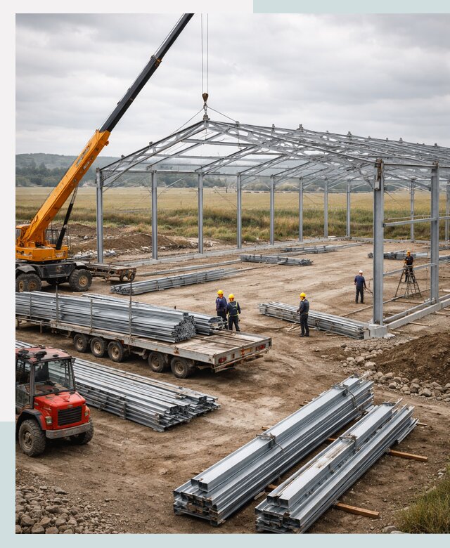 Строительство ангаров для сельхозтехники в Норильске под ключ