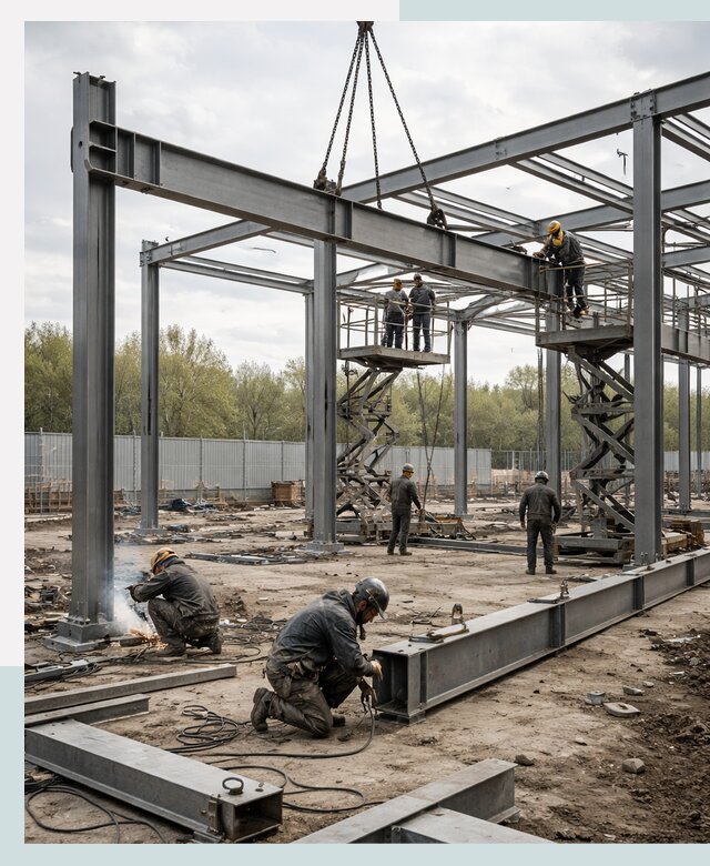 Строительство выставочных павильонов из металлоконструкций в Норильске